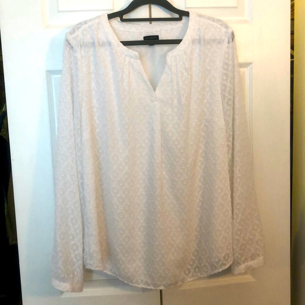 White blouse Talbots size L